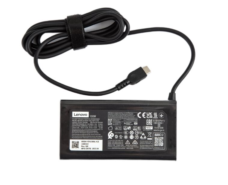 Genuine 100W USB-C Type-C Lenovo ADL100YLC3A Adapter Charger + Free Cord