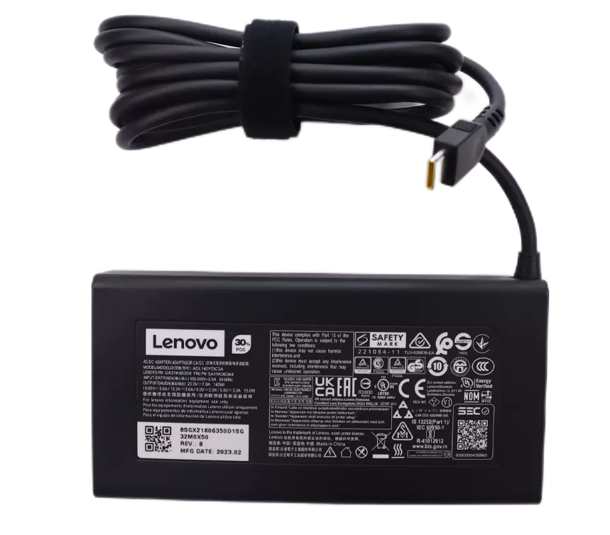Original 20V 7A 140W USB-C Lenovo GX21K06350 AC Adapter Charger + Cable