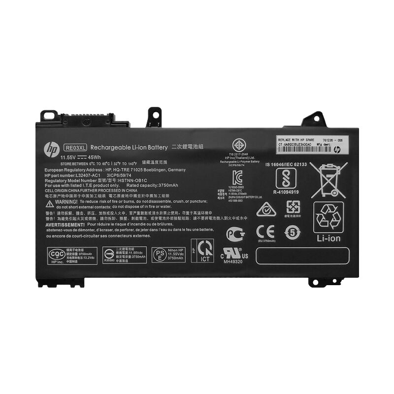 Original 3750mAh 45Wh Battery for HP HSTNN-0B1C HSTNN-DB9A