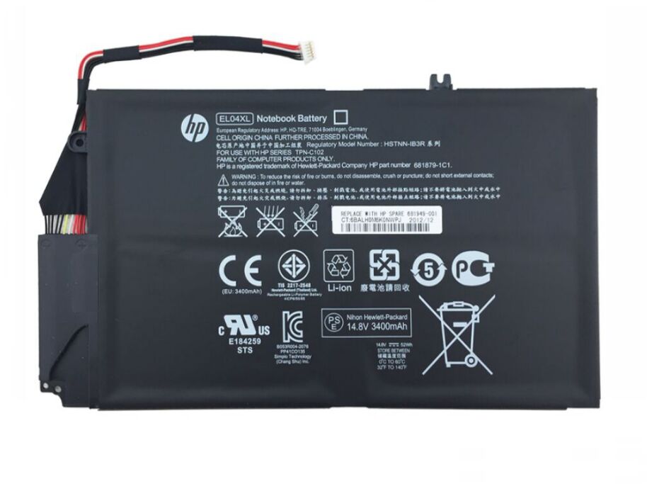 Original 3400mAh 52Wh HP EL04052XL-PL Battery